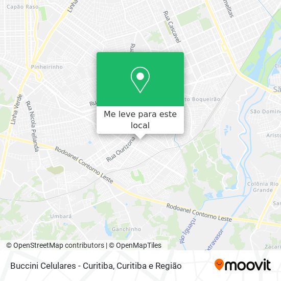 Buccini Celulares - Curitiba mapa