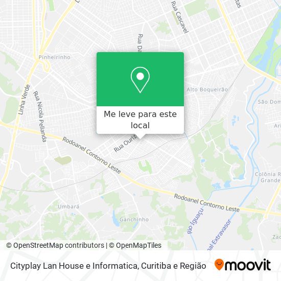 Cityplay Lan House e Informatica mapa
