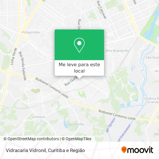 Vidracaria Vidronil mapa