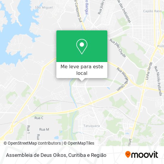 Assembleia de Deus Oikos mapa