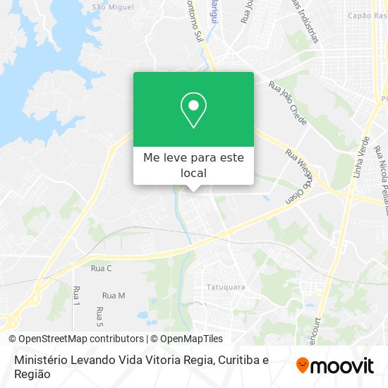 Ministério Levando Vida Vitoria Regia mapa