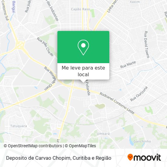 Deposito de Carvao Chopim mapa