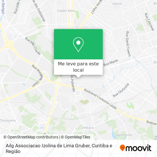 Ailg Associacao Izolina de Lima Gruber mapa