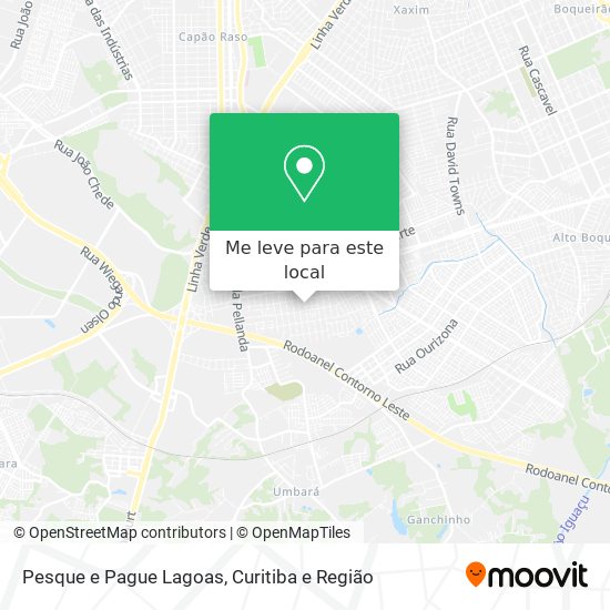 Pesque e Pague Lagoas mapa