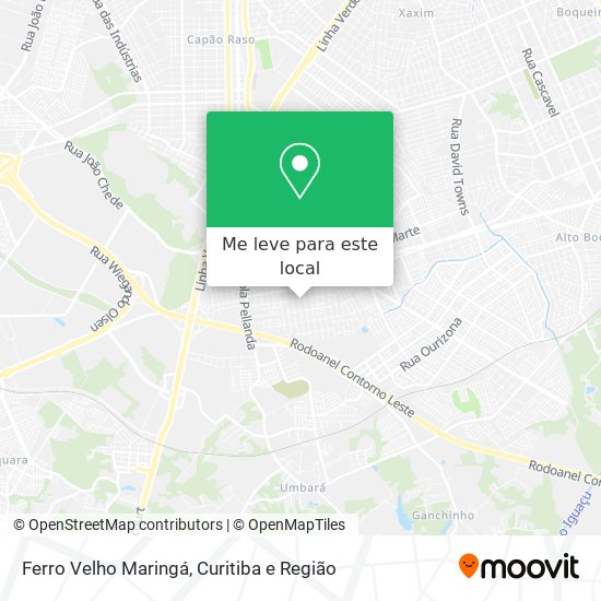 Ferro Velho Maringá mapa