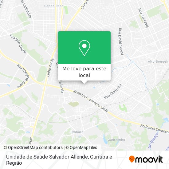 Unidade de Saúde Salvador Allende mapa