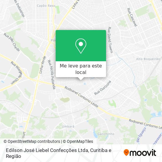 Edilson José Liebel Confecções Ltda mapa