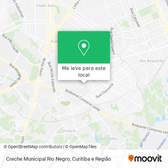 Creche Municipal Rio Negro mapa