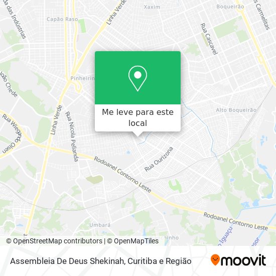Assembleia De Deus Shekinah mapa