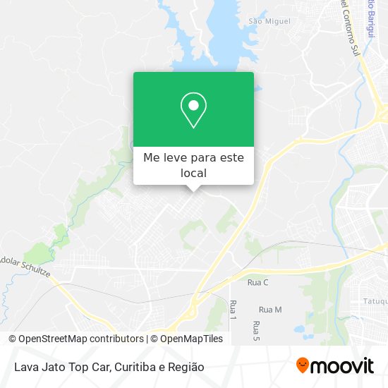 Lava Jato Top Car mapa