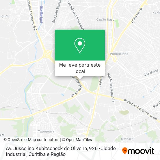 Av. Juscelino Kubitscheck de Oliveira, 926 -Cidade Industrial mapa