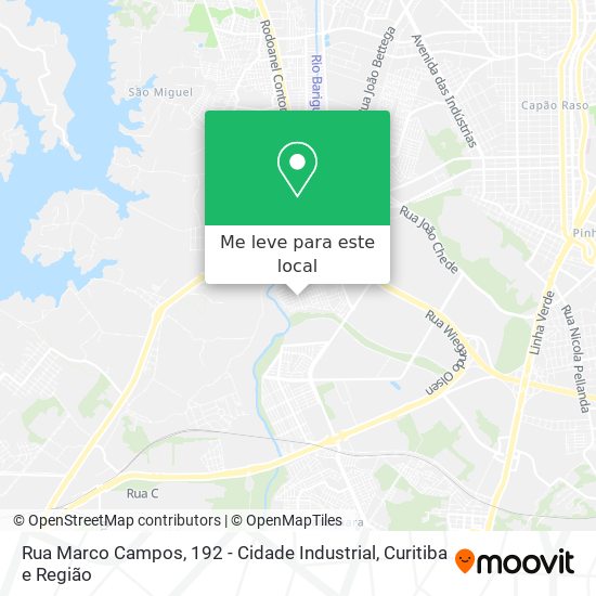 Rua Marco Campos, 192 - Cidade Industrial mapa
