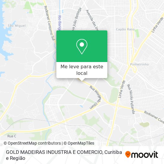 GOLD MADEIRAS INDUSTRIA E COMERCIO mapa