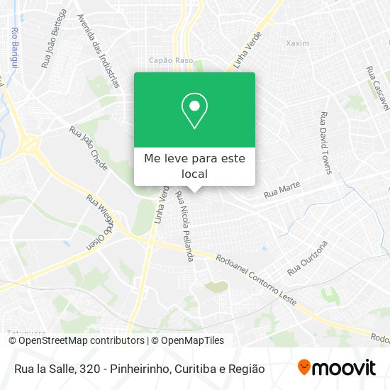 Rua la Salle, 320 - Pinheirinho mapa