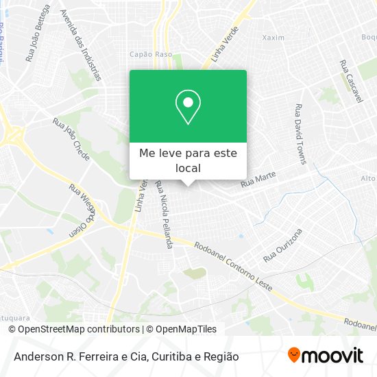 Anderson R. Ferreira e Cia mapa