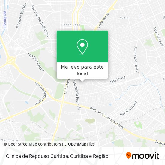 Clinica de Repouso Curitiba mapa