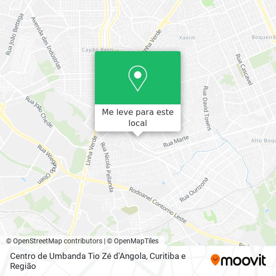 Centro de Umbanda Tio Zé d'Angola mapa