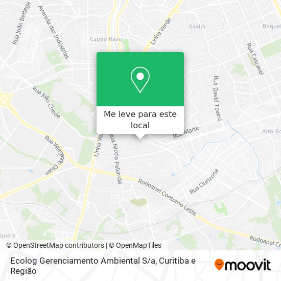 Ecolog Gerenciamento Ambiental S / a mapa