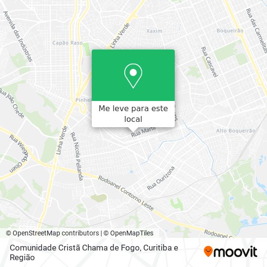 Comunidade Cristã Chama de Fogo mapa