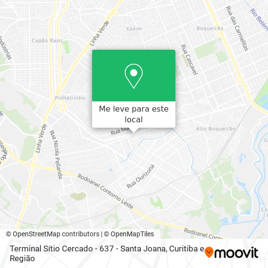 Terminal Sítio Cercado - 637 - Santa Joana mapa