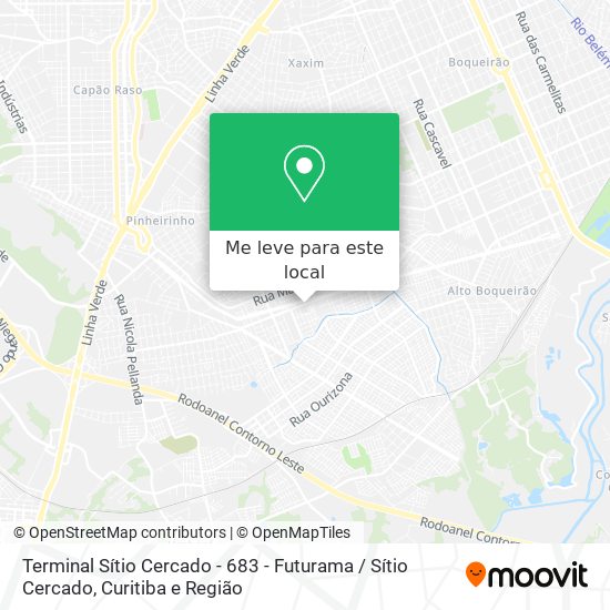 Terminal Sítio Cercado - 683 - Futurama / Sítio Cercado mapa
