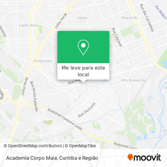 Academia Corpo Mais mapa