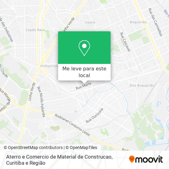 Aterro e Comercio de Material de Construcao mapa