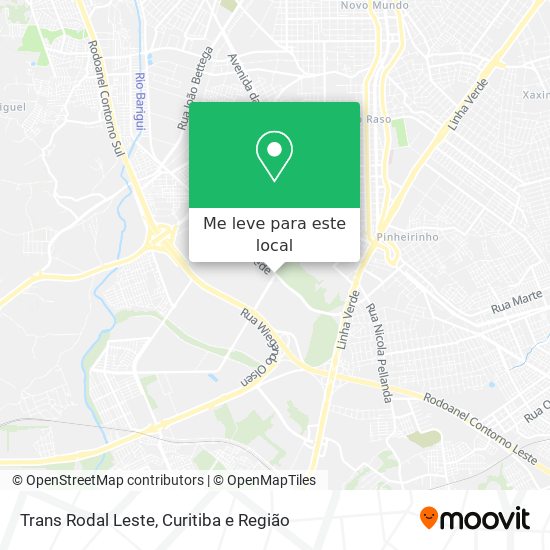 Trans Rodal Leste mapa