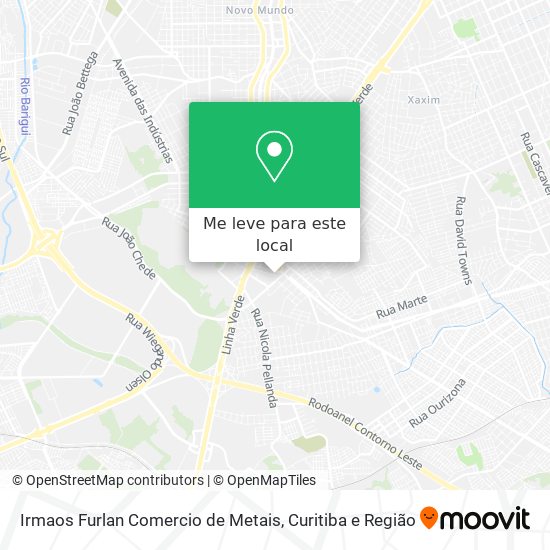 Irmaos Furlan Comercio de Metais mapa