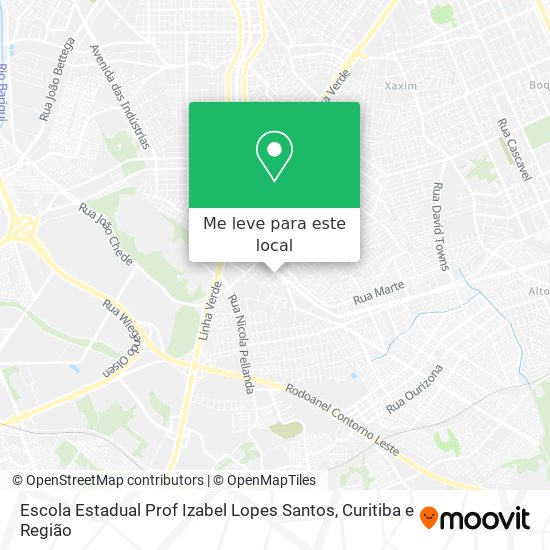Escola Estadual Prof Izabel Lopes Santos mapa