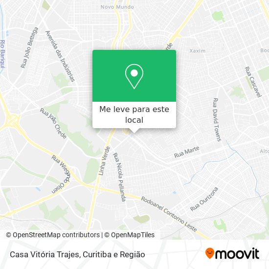 Casa Vitória Trajes mapa