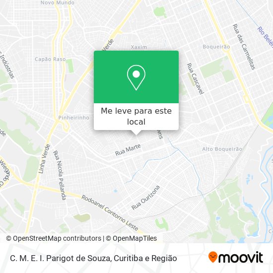 C. M. E. I. Parigot de Souza mapa