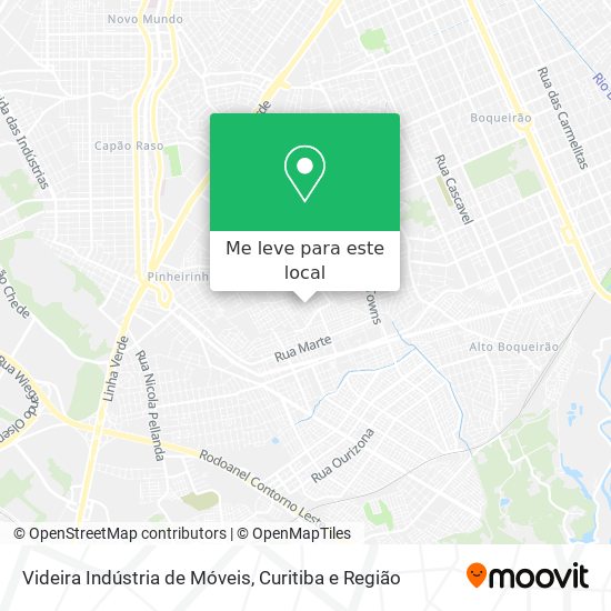 Videira Indústria de Móveis mapa