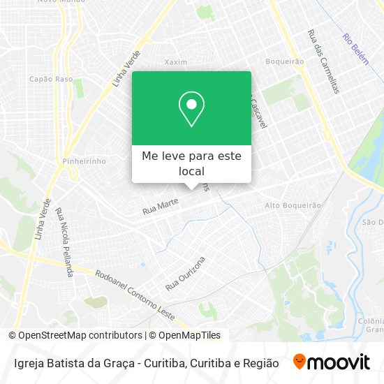 Igreja Batista da Graça - Curitiba mapa