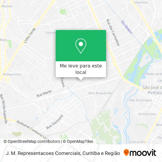 J. M. Representacoes Comerciais mapa