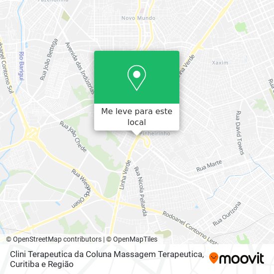 Clini Terapeutica da Coluna Massagem Terapeutica mapa