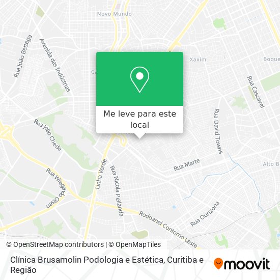 Clínica Brusamolin Podologia e Estética mapa