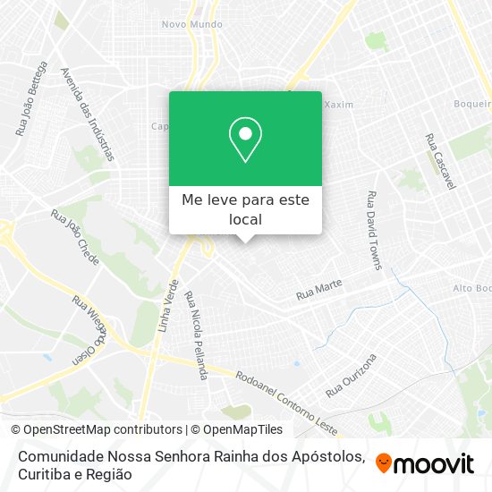 Comunidade Nossa Senhora Rainha dos Apóstolos mapa