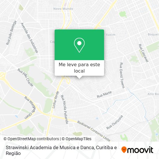 Strawinski Academia de Musica e Danca mapa
