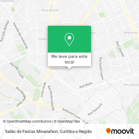 Salão de Festas Minanafest mapa