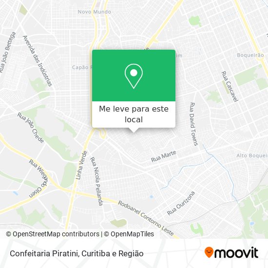 Confeitaria Piratini mapa