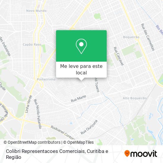 Colibri Representacoes Comerciais mapa