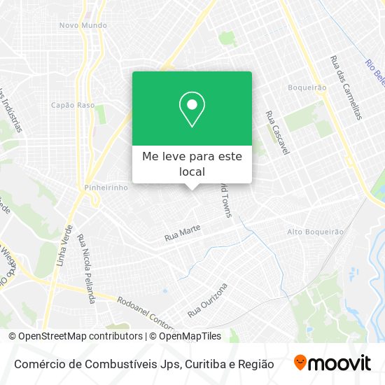 Comércio de Combustíveis Jps mapa
