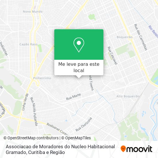 Associacao de Moradores do Nucleo Habitacional Gramado mapa