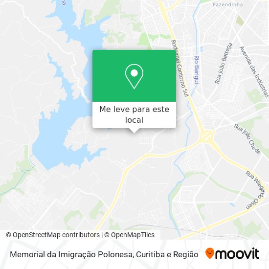 Memorial da Imigração Polonesa mapa