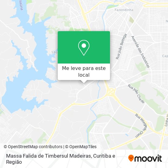 Massa Falida de Timbersul Madeiras mapa