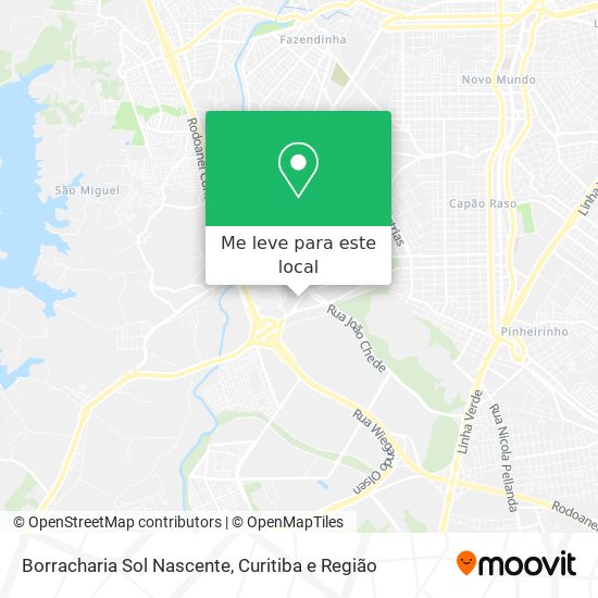 Borracharia Sol Nascente mapa