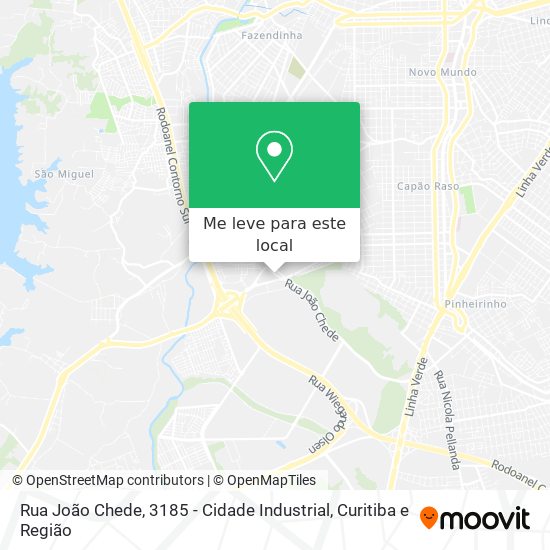 Rua João Chede, 3185 - Cidade Industrial mapa