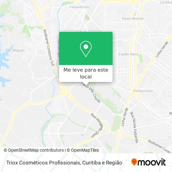 Triox Cosméticos Profissionais mapa