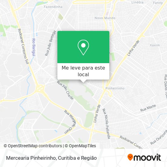 Mercearia Pinheirinho mapa